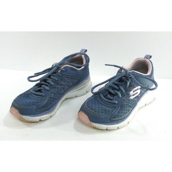 Women's Skechers not afraid Sneakers Slate Air Cooled Memory Foam 12713 sz 6 - Picture 1 of 5